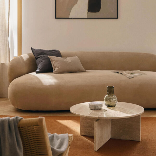 Marisa Coffee Table, travertine beige Marisa Coffee Table, travertine beige, Westwing Collection