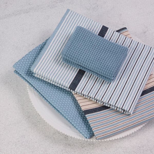COMET Tea Towel | Blue Hour, Georg Jensen Damask