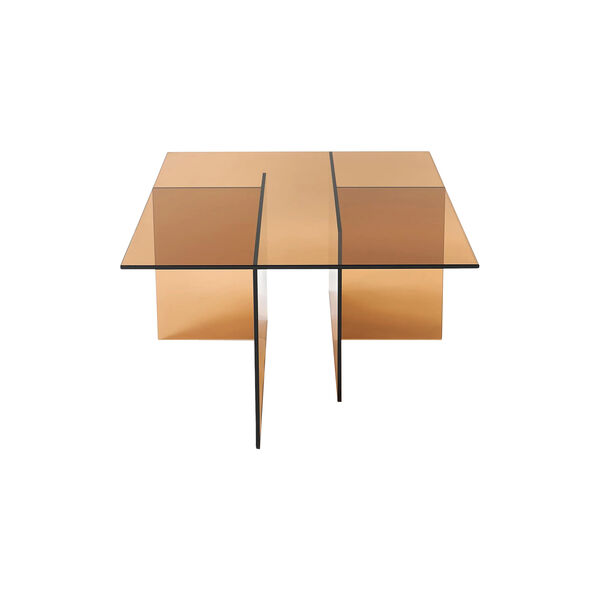 Anouk Glass Coffee Table, brown transparent Anouk Glass Coffee Table, brown transparent, Westwing Collection