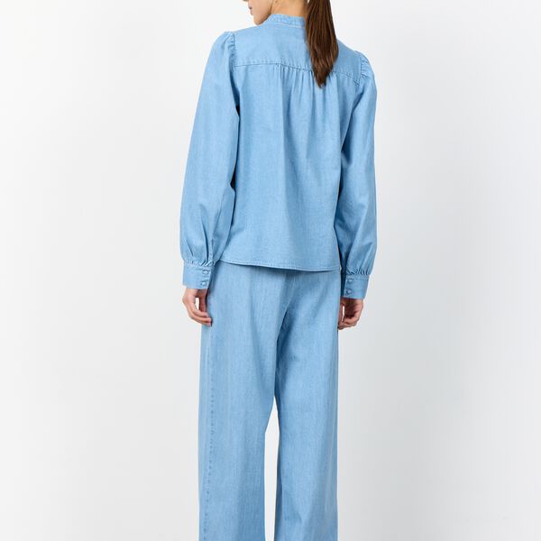 LR-PIETTA 5 Bukser, mid blue denim, Levet&eacute; Room