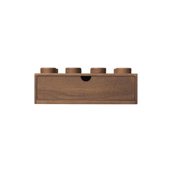 LEGO® 2x4 Desk Drawer, dark stained oak, Room Copenhagen