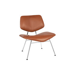 VL135 Cosy Fully Upholstered Lounge Chair, Ultra 41574/chrome, VERMUND