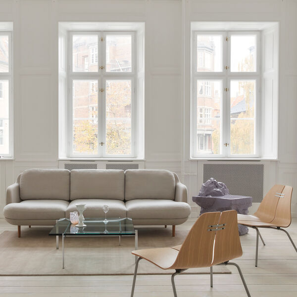 PK23™ Lounge Chair, clear lacquered oak/steel, Fritz Hansen