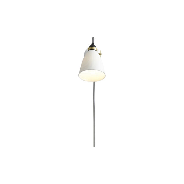 Hector 30 Wall Light Plug with Switch and Cable, natural white, Original BTC
