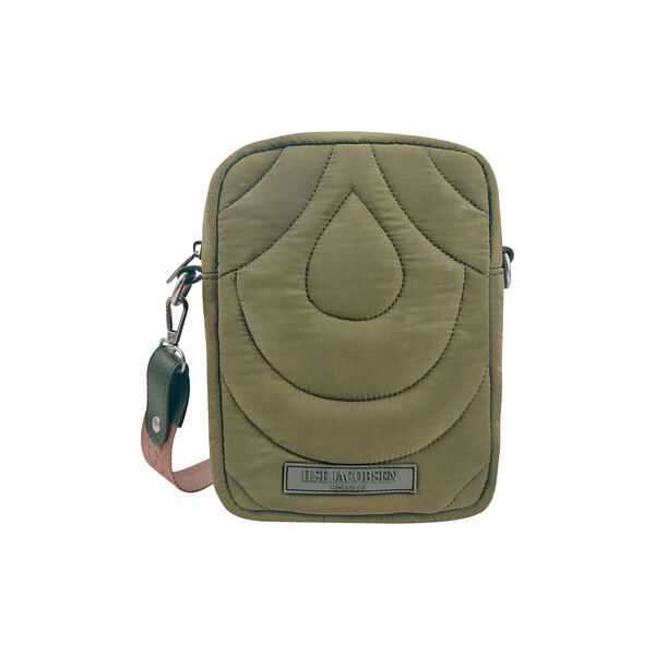 Small Quilted Crossbody Bag, olive night, Ilse Jacobsen Hornb&aelig;k