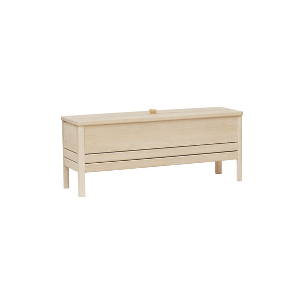 A Line Storage Bench, white oak, Form & Refine