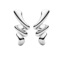 Coil Earrings Small, silver, Maria Black