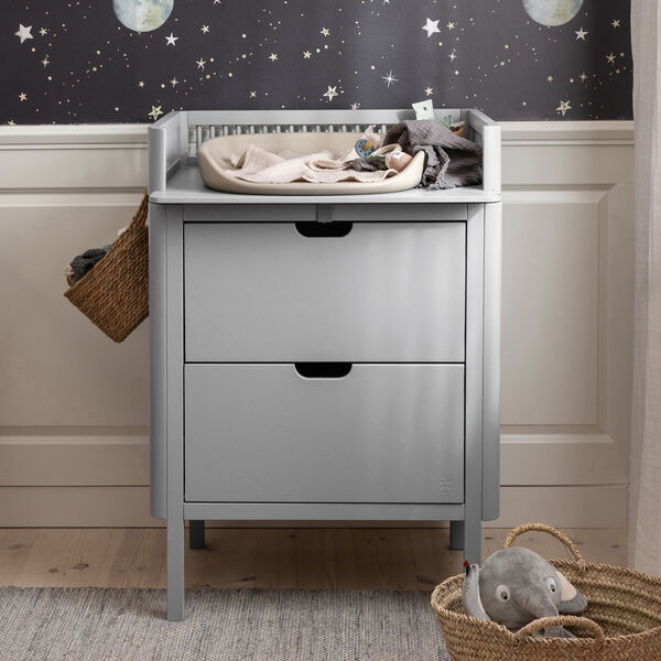 Sebra Changing Unit with Drawers, stone, Sebra