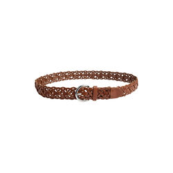HarlynMBG Braided Belt, cognac, Markberg