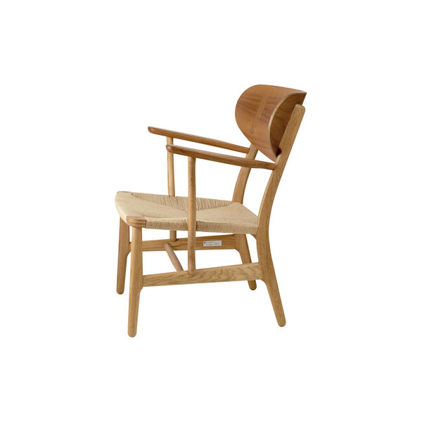 CH22 Lounge Chair, oiled teak/oak/natural, Carl Hansen & Søn