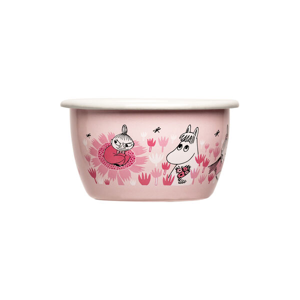 Girls Enamel Bowl, pink, Muurla