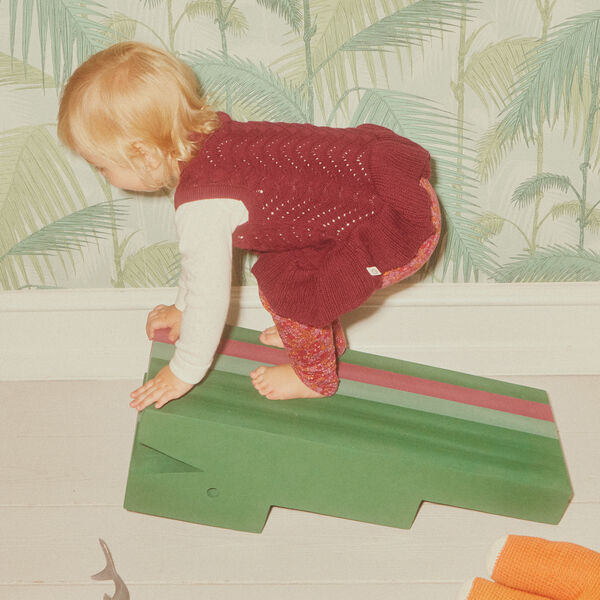 Crocodile L, green gym, bObles