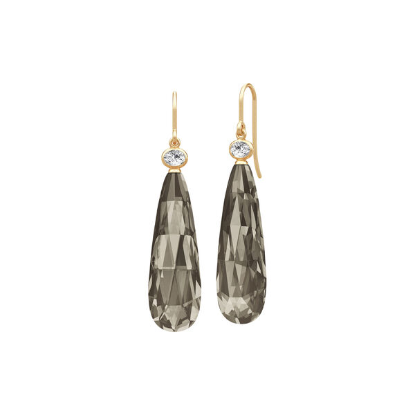 Ofelia Drop Earrings, smokey, Julie Sandlau