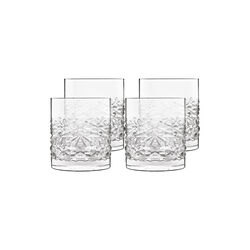 Mixolgy Textures Water Glass/Whiskey Glass 4 pcs, Luigi Bormioli