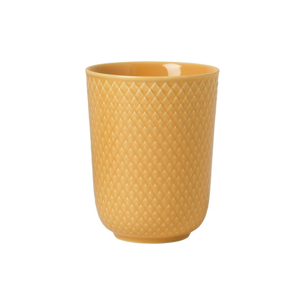 Rhombe Color Mug, yellow, Lyngby Porcel&aelig;n