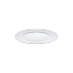 Pliss&eacute; Plate &Oslash; 22 cm, white/gold, Pillivuyt