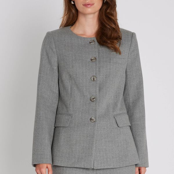 Peny Ladylo blazer, grey stripe, PBO