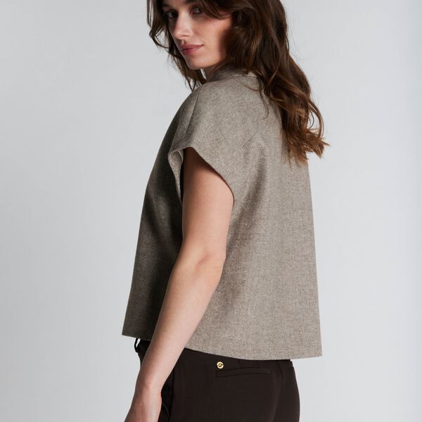 1511PBOTona waistcoat, chocolate chip, PBO