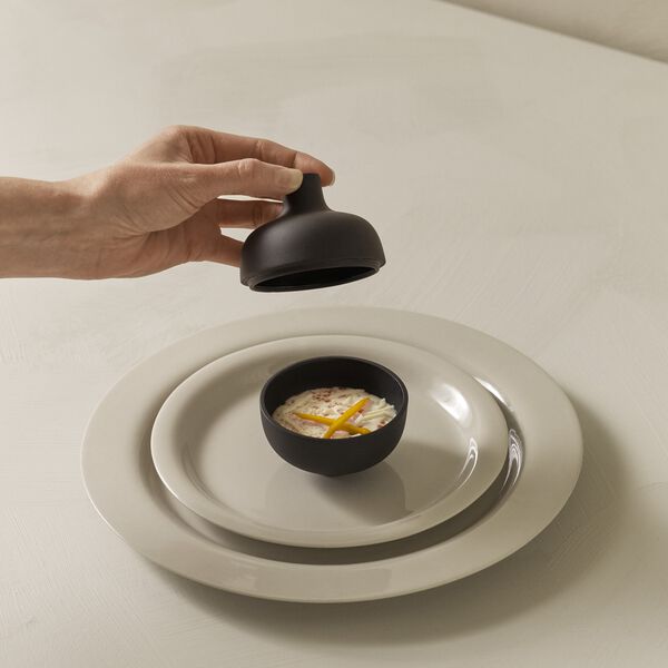 Sand Secrets Small Bowl, black clay Sand Secrets Small Bowl, black clay, Design House Stockholm