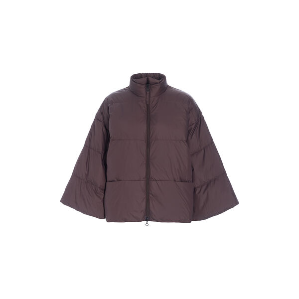 Feather down jacket with collar, raisin, BITTE KAI RAND