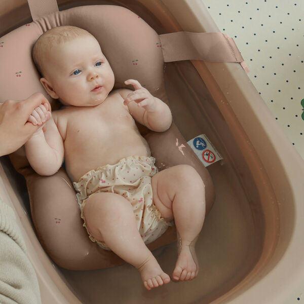 Foldable Bath Tub and Cushion, blush, Konges Sl&oslash;jd