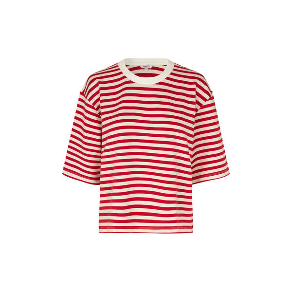 Emrys-M T-shirt, rococco red stripe, mbyM