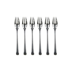 Steel Line Cake Fork 6 pcs, Gense