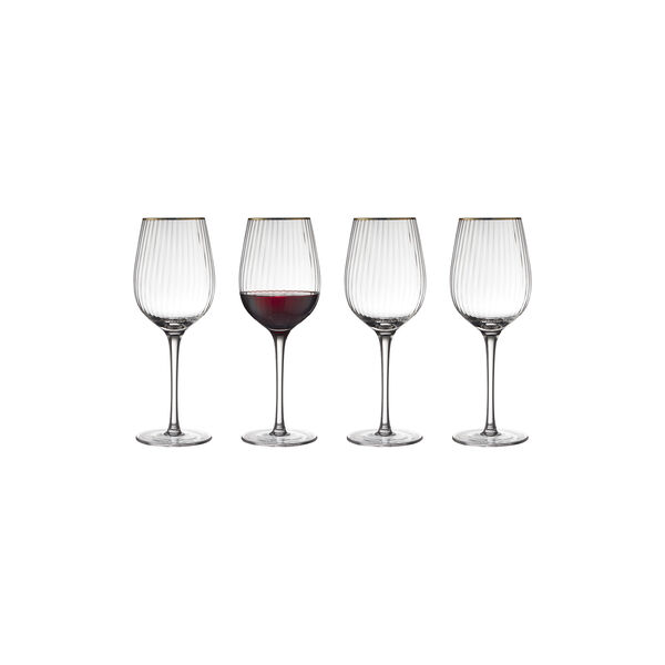 Palermo Gold Red Wine Glass 4 pcs, Lyngby Glas