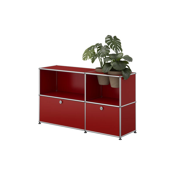 USM Haller | Model M57 | USM Ruby Red | Sideboard, USM Haller