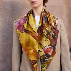 WATER&nbsp;LILY&nbsp;Scarf, yellow, Bella Ballou