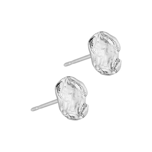 Josie post earrings, silver plated, Pure by Nat