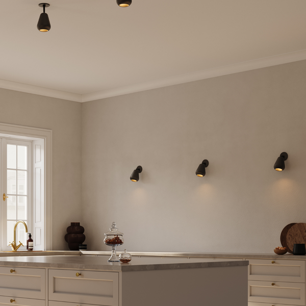 Anoli Spot Recessed Ceiling-/Wall Lamp, black/black, Nuura