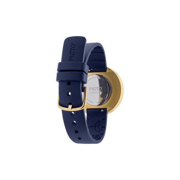 PICTO Wrist Watch, midnight blue/gold/midnight blue, PICTO