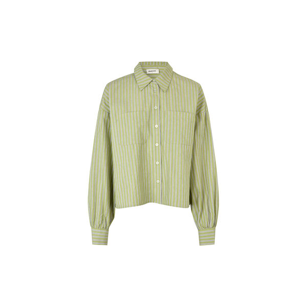 Umekomd shirt, tarragon stripe, Modstr&ouml;m