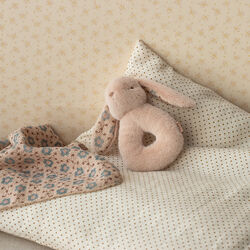 Bunny Rattle Set, powder, Maileg