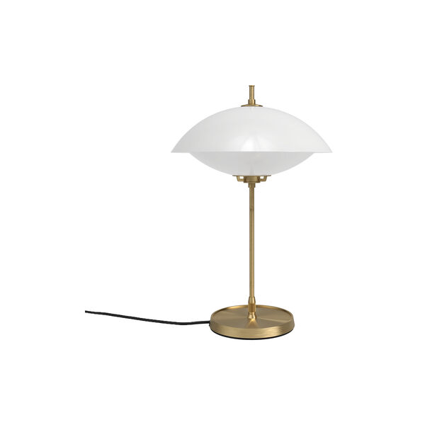 Clam™ Table Lamp, opal/brass, Fritz Hansen