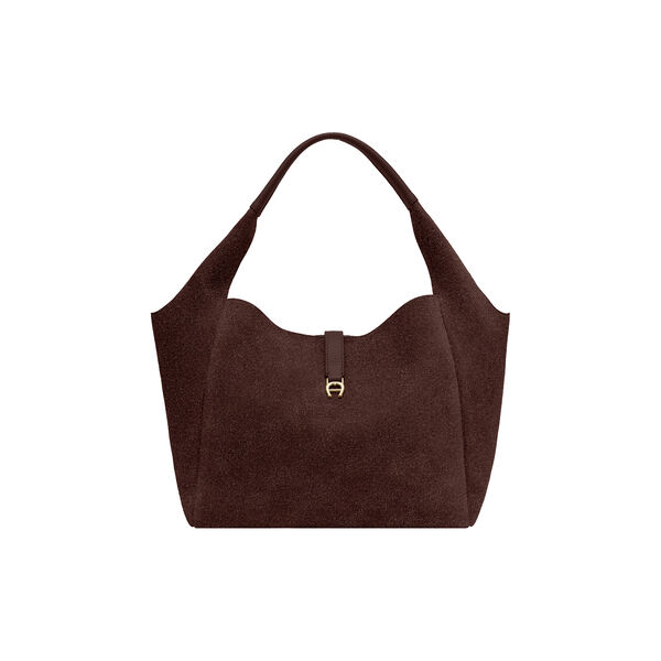 Zaira Hobo Bag  | Medium | Soil Brown, Aigner