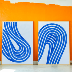 Entropy Blue 01 Poster, Paper Collective