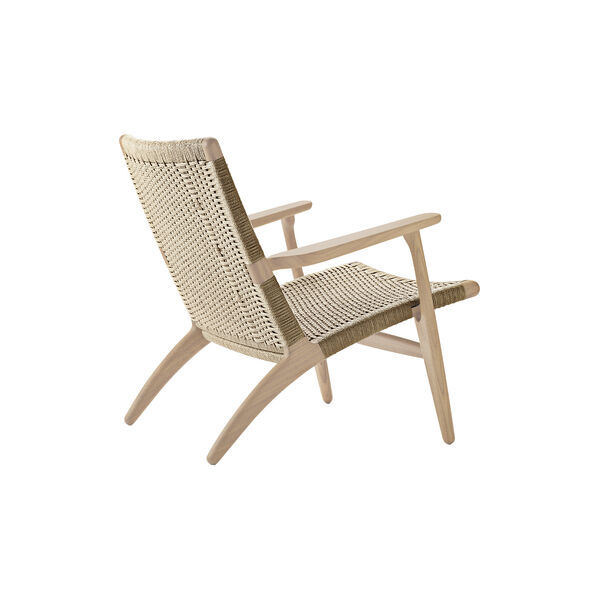 CH25 Lounge Chair, white oiled oak/natural, Carl Hansen & Søn