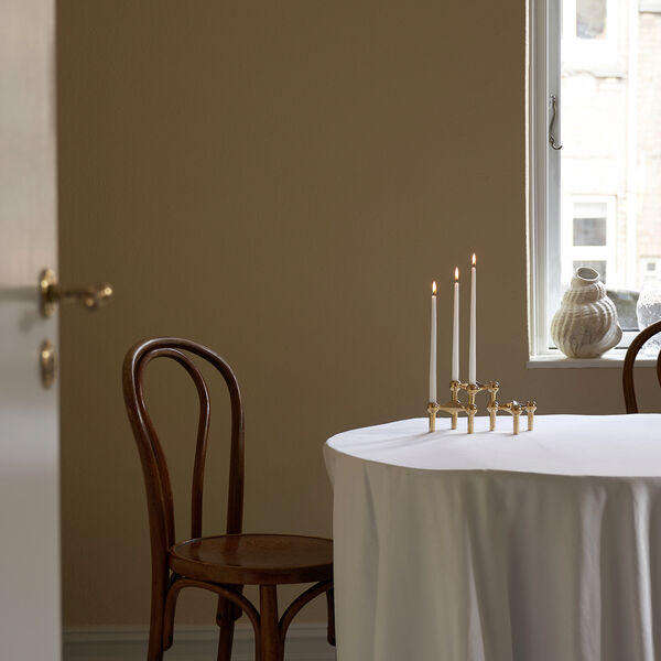 STOFF Nagel Candleholder, brass, STOFF Nagel