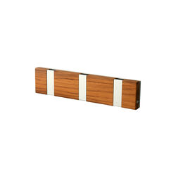KNAX Lite 3 Coat Rack, teak/grey, LoCa