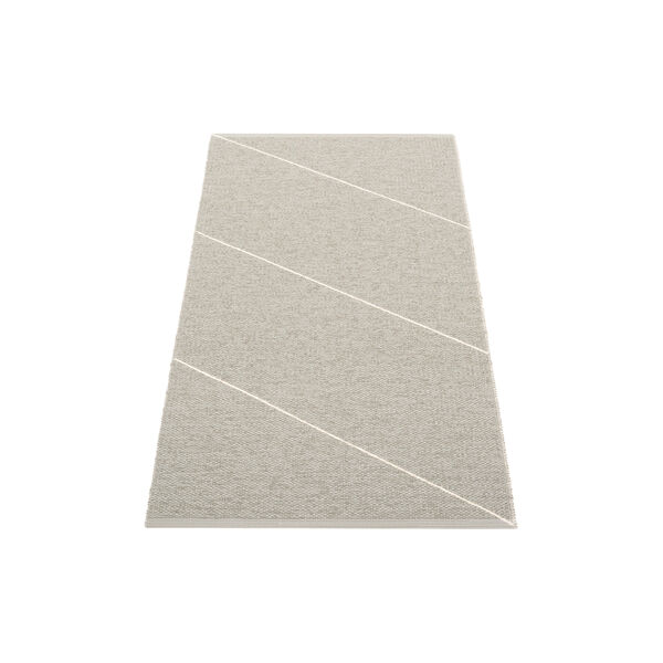 Randy Plastic Rug, warm grey/vanilla, Pappelina