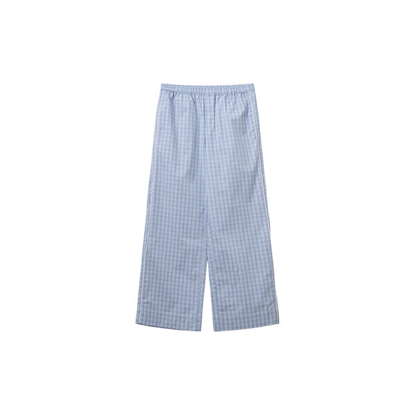 JordenSW Check Wide Leg Trousers, blue, Sofie Schnoor