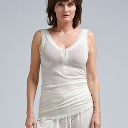 Woollen Lacey Top, off-white, Seamless Basic