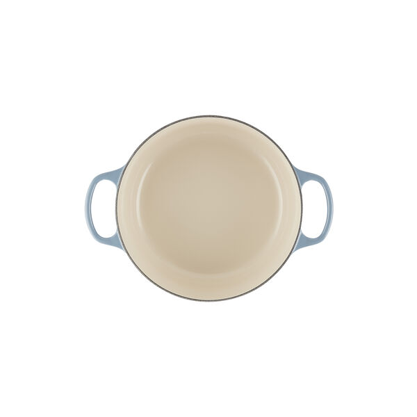 Signature round cast iron pot &Oslash; 26 cm, chambray, Le Creuset