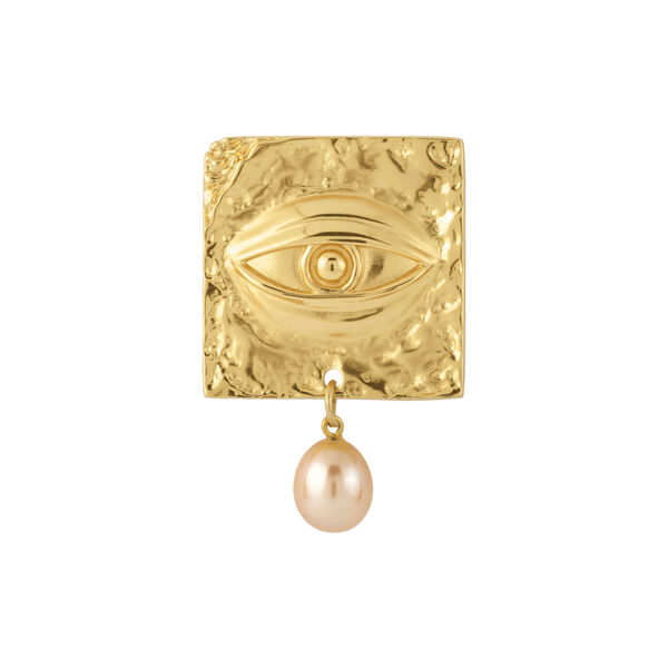 THE SEEKER BROOCH, gold plated/pink, House of Vincent