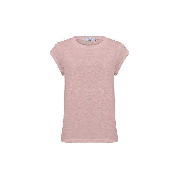 CC Heart Basic Round-Neck T-Shirt, old rose, Coster Copenhagen