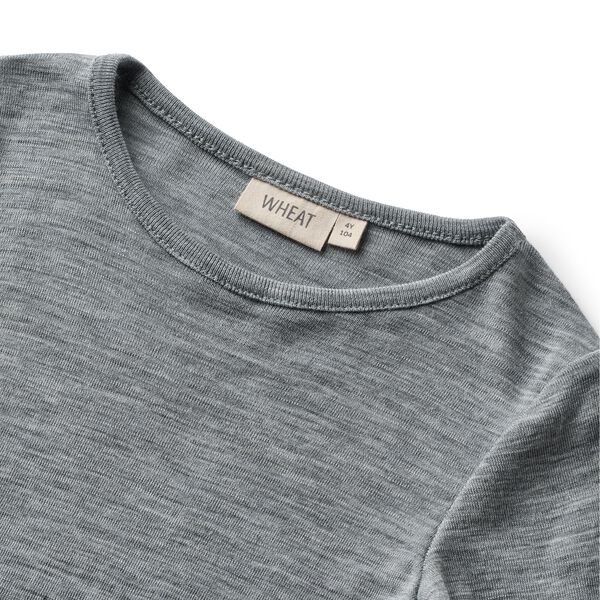 Wool T-Shirt L/S Alfie, 0224 melange grey Wool T-Shirt L/S Alfie, 0224 melange grey, Wheat