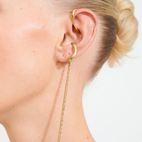 EVON Earrings 2-in-one set, gold plated, Pilgrim