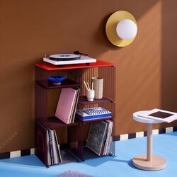 Panton Wire Half Height, 07 black red, Montana Furniture